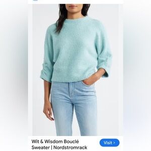 Wit and wisdom blue sweater